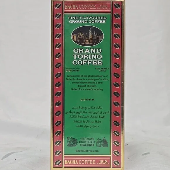 Bacha Grand Torino Coffee Medium Roast Ground Coffee 100% Arabica Coffee 12 Oz - Picture 3 of 5